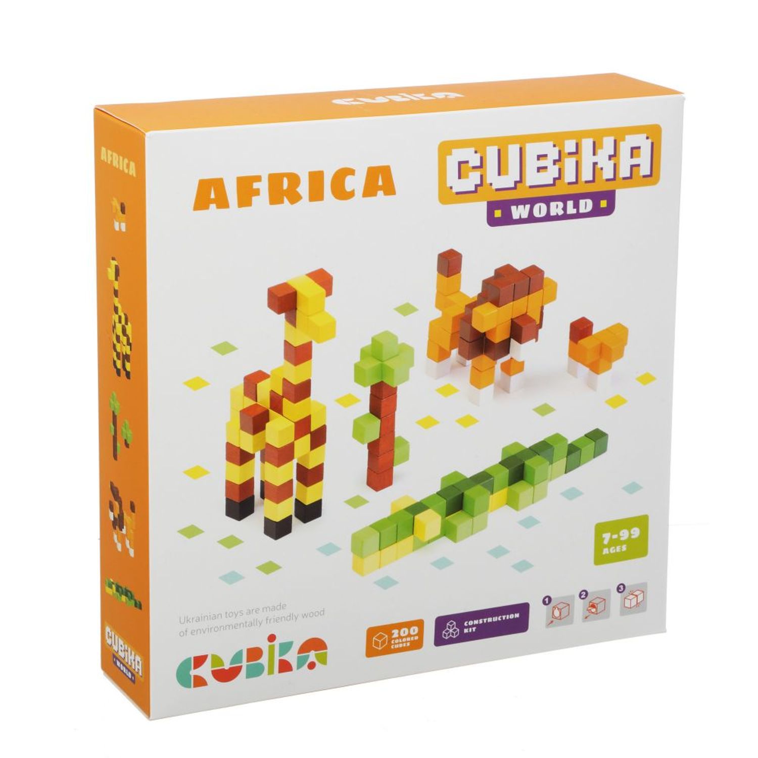 Joc Din Lemn, Set de constructii, Cubika, World Africa fotografia produsului