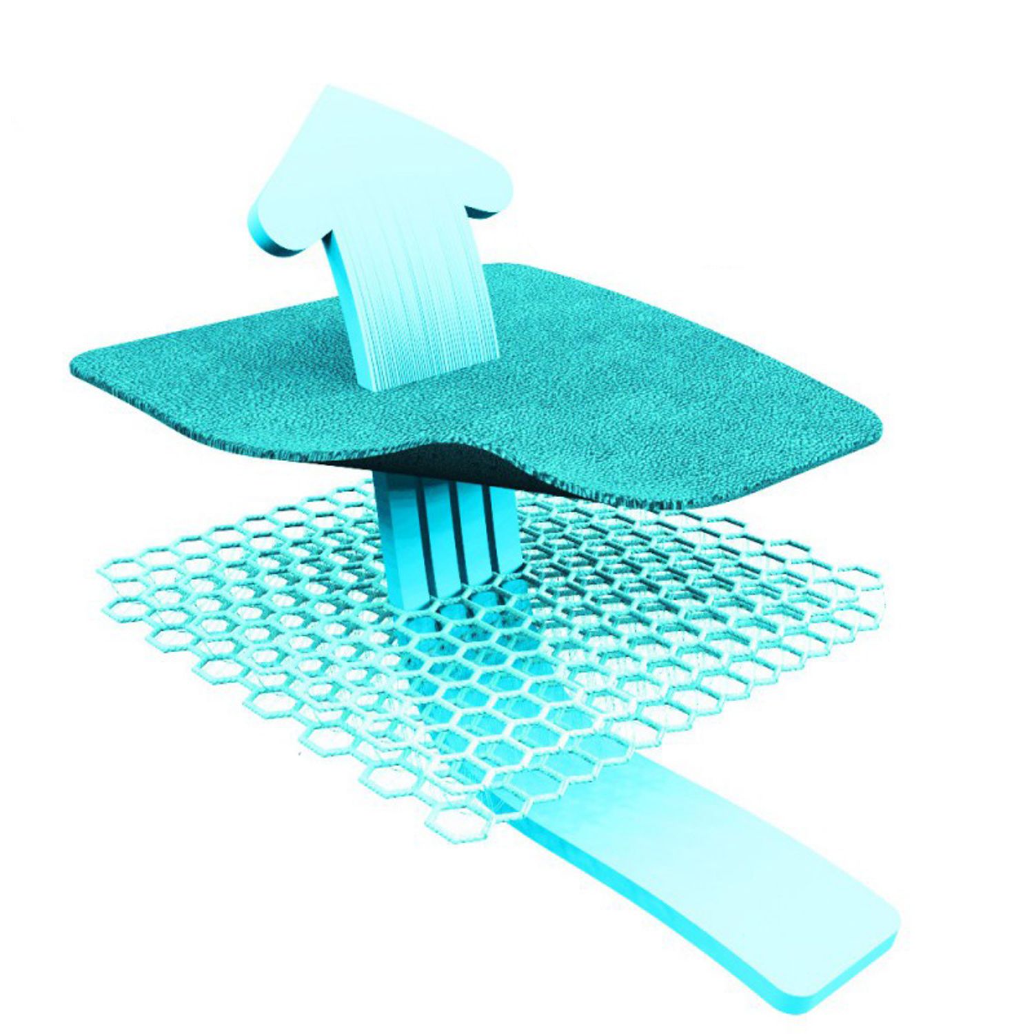 Protectie Antitranspiratie, Scaun Auto 18-36 kg, Turcoaz fotografia produsului View 3 L