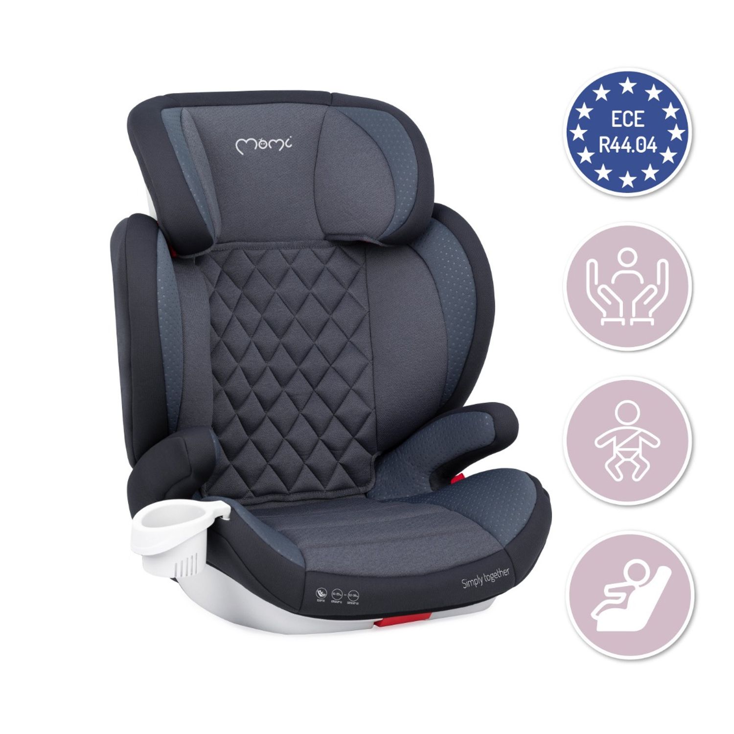 Scaun auto cu isofix Quick Fix, Momi, 15-36Kg, Grey fotografia produsului View 6 L