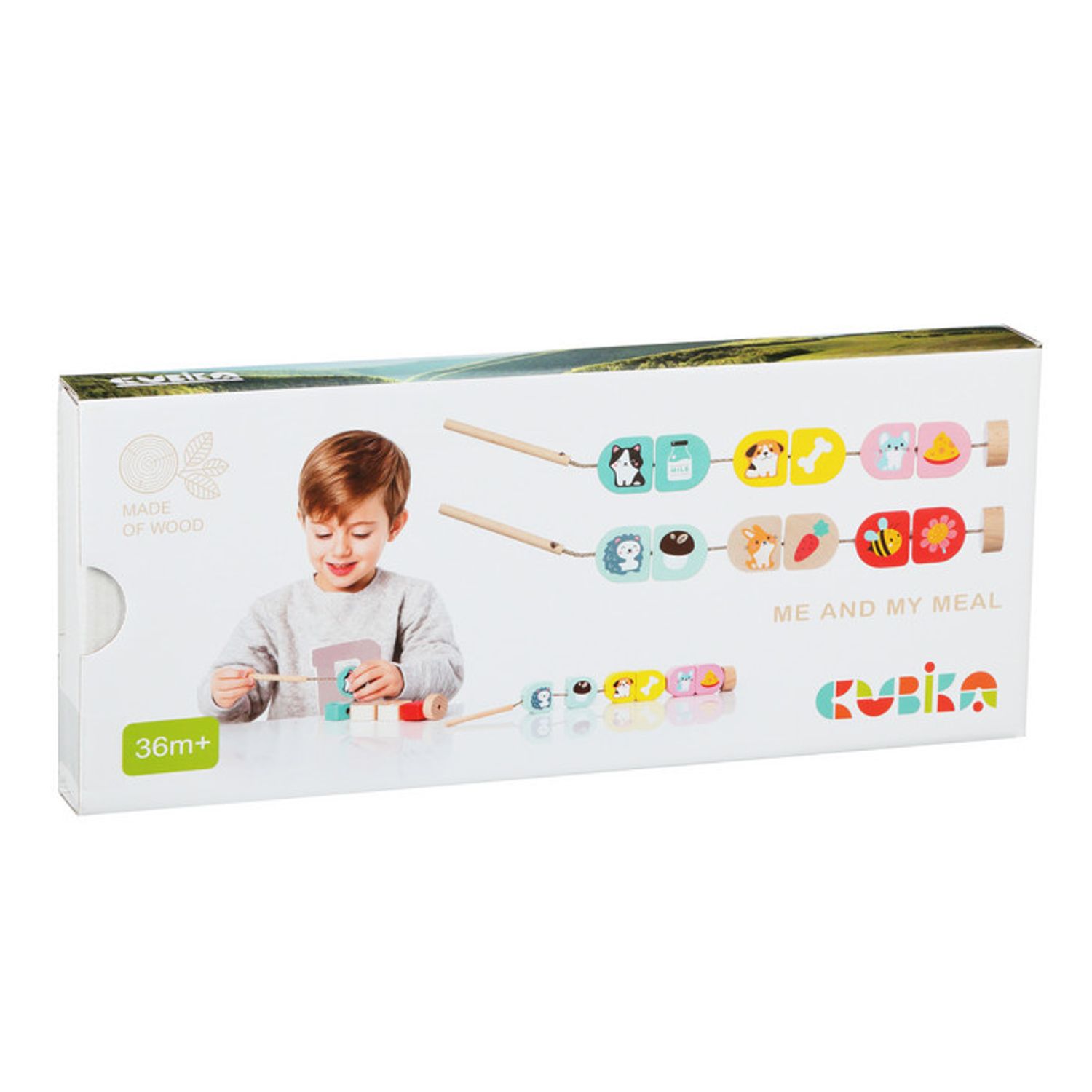 Jucarie din lemn, Cubika, Joc de indemanare si asociere, My Food fotografia produsului