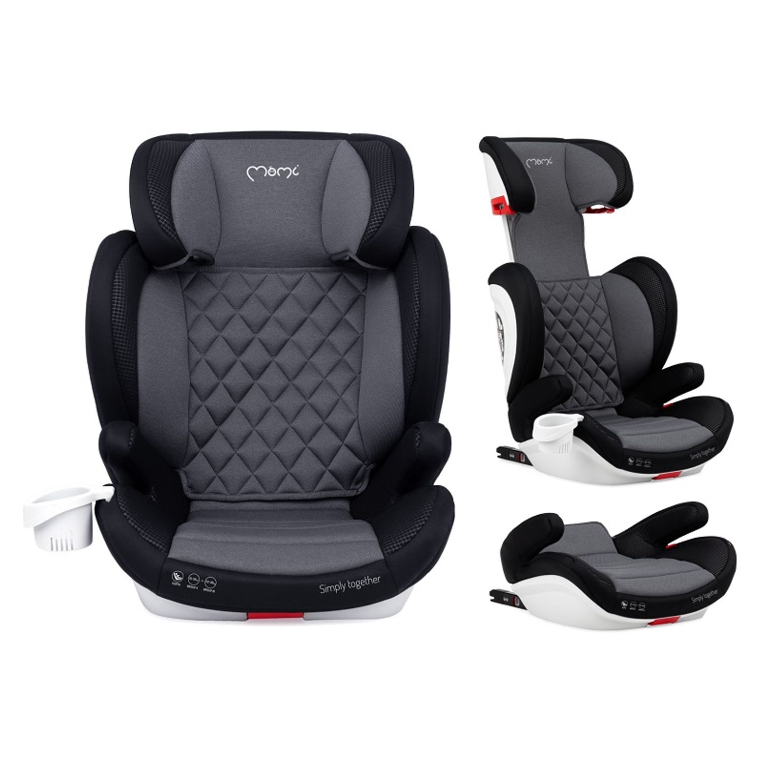 Scaun auto cu isofix Quick Fix, Momi, 15-36Kg, Black fotografia produsului View 6 L