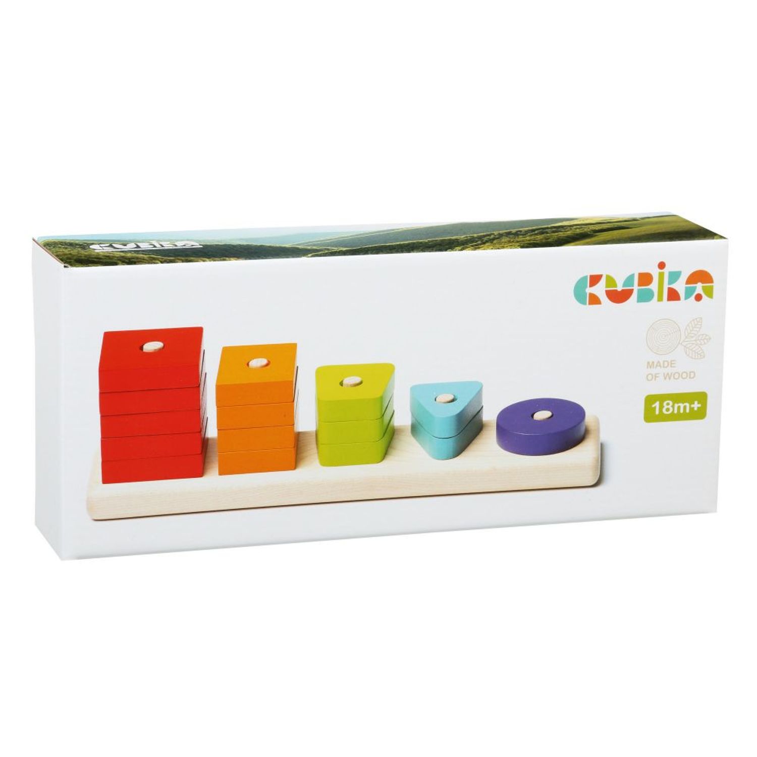 Jucarie din lemn, Cubika, Sortator Forme Geometrice 01 fotografia produsului