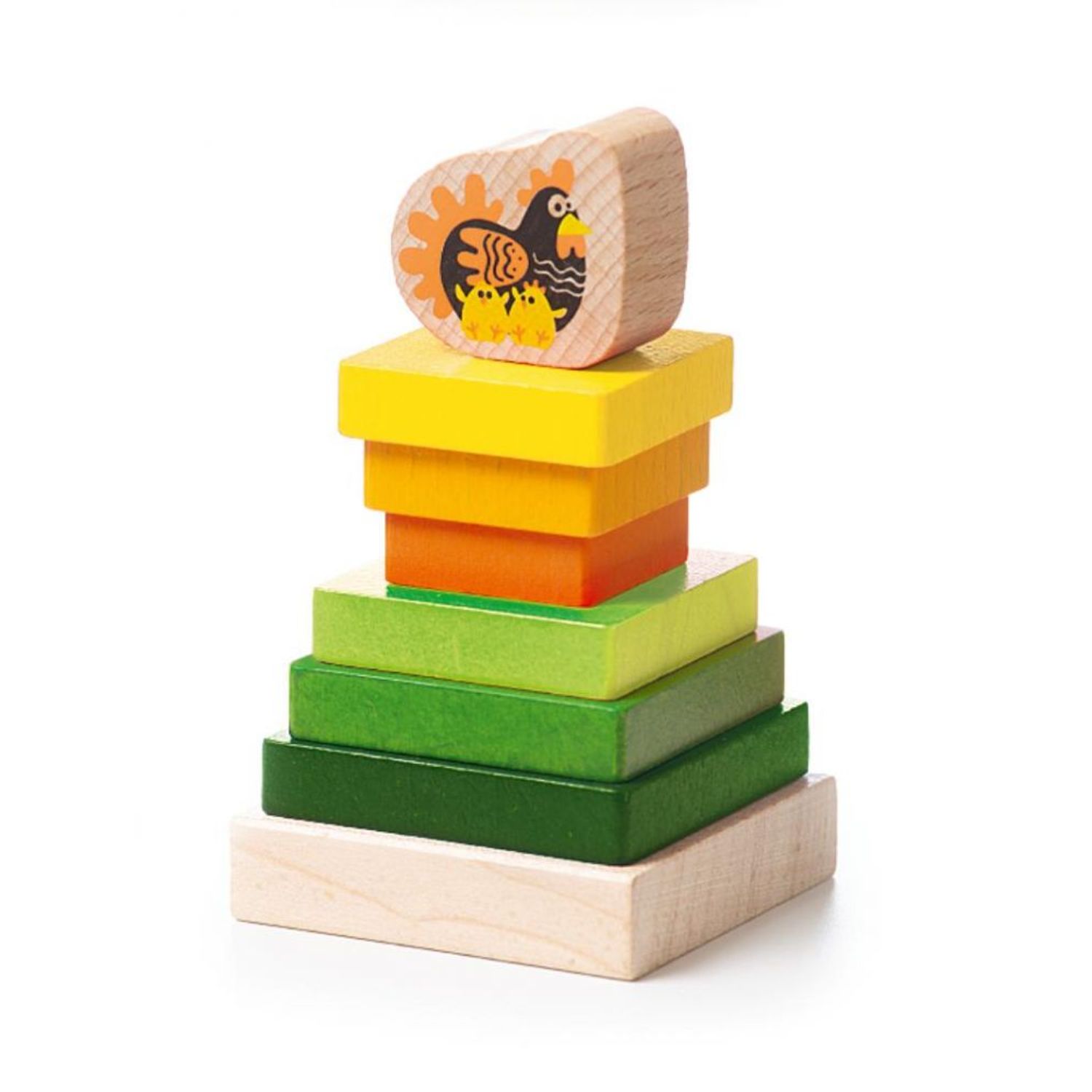 Jucarie din lemn, Cubika, "Piramida 2" fotografia produsului View 3 L