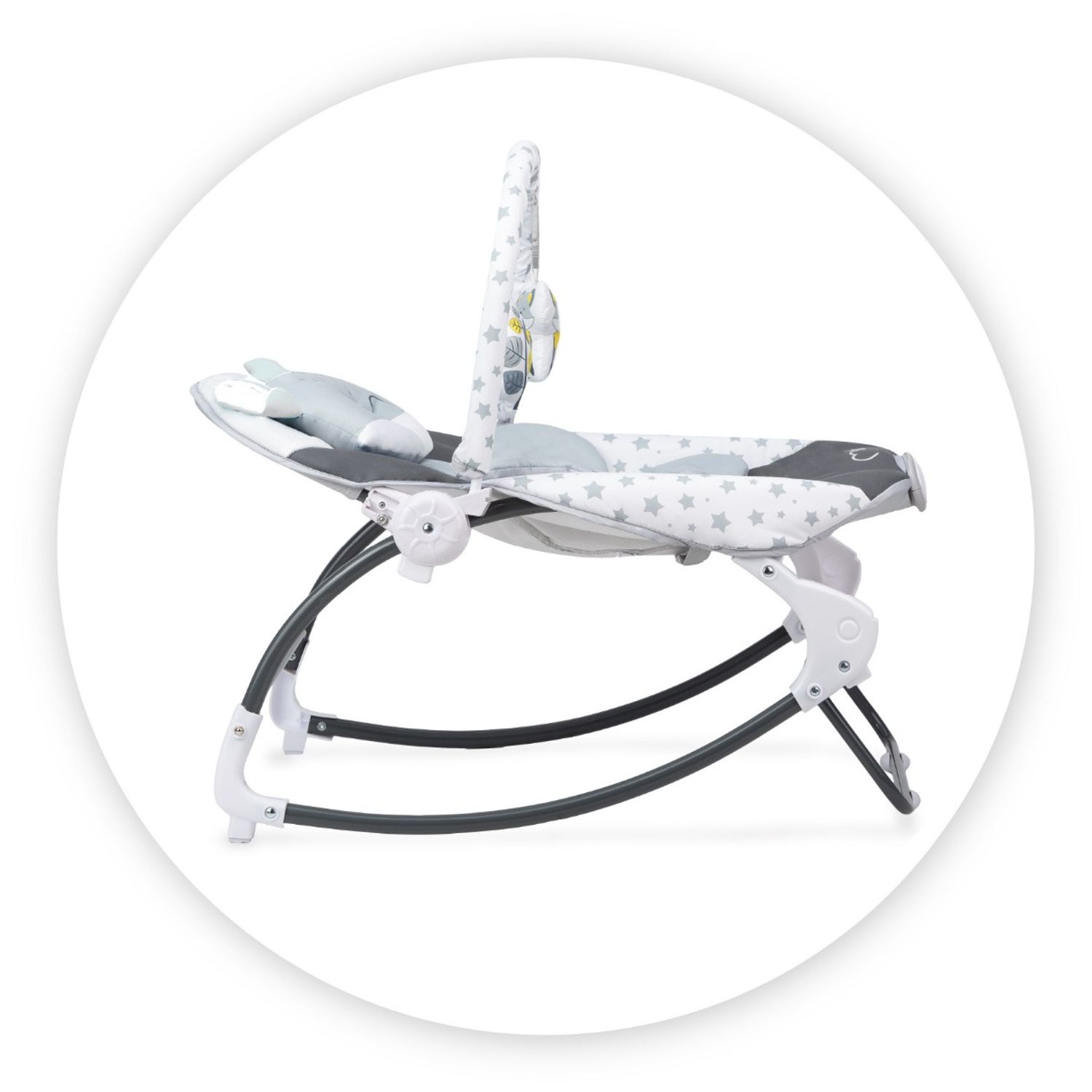 Bouncer MoMi Luis Grey, 0Luni+ fotografia produsului View 3 L