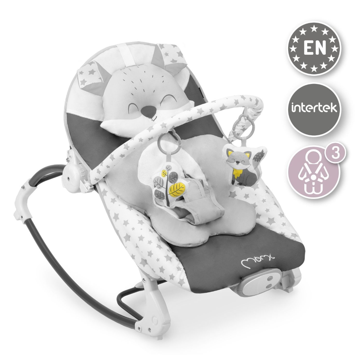 Bouncer MoMi Luis Grey, 0Luni+ fotografia produsului