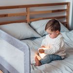 Bariera de siguranta rabatabila pentru pat, Momi Lexi XL, Light Grey fotografia produsului View 5 S