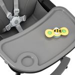 Scaun de masa copii Momi Flovi, Piele ecologica, Black fotografia produsului View 3 S
