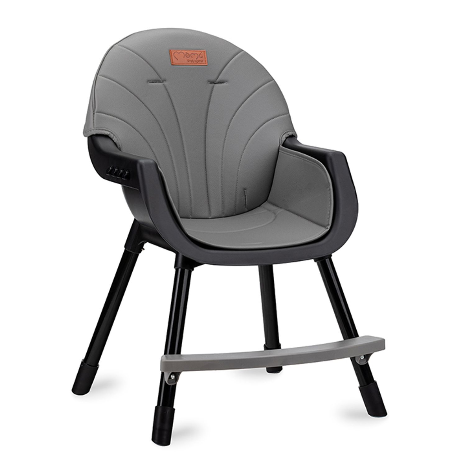 Scaun de masa copii Momi Flovi, Piele ecologica, Black fotografia produsului View 4 L