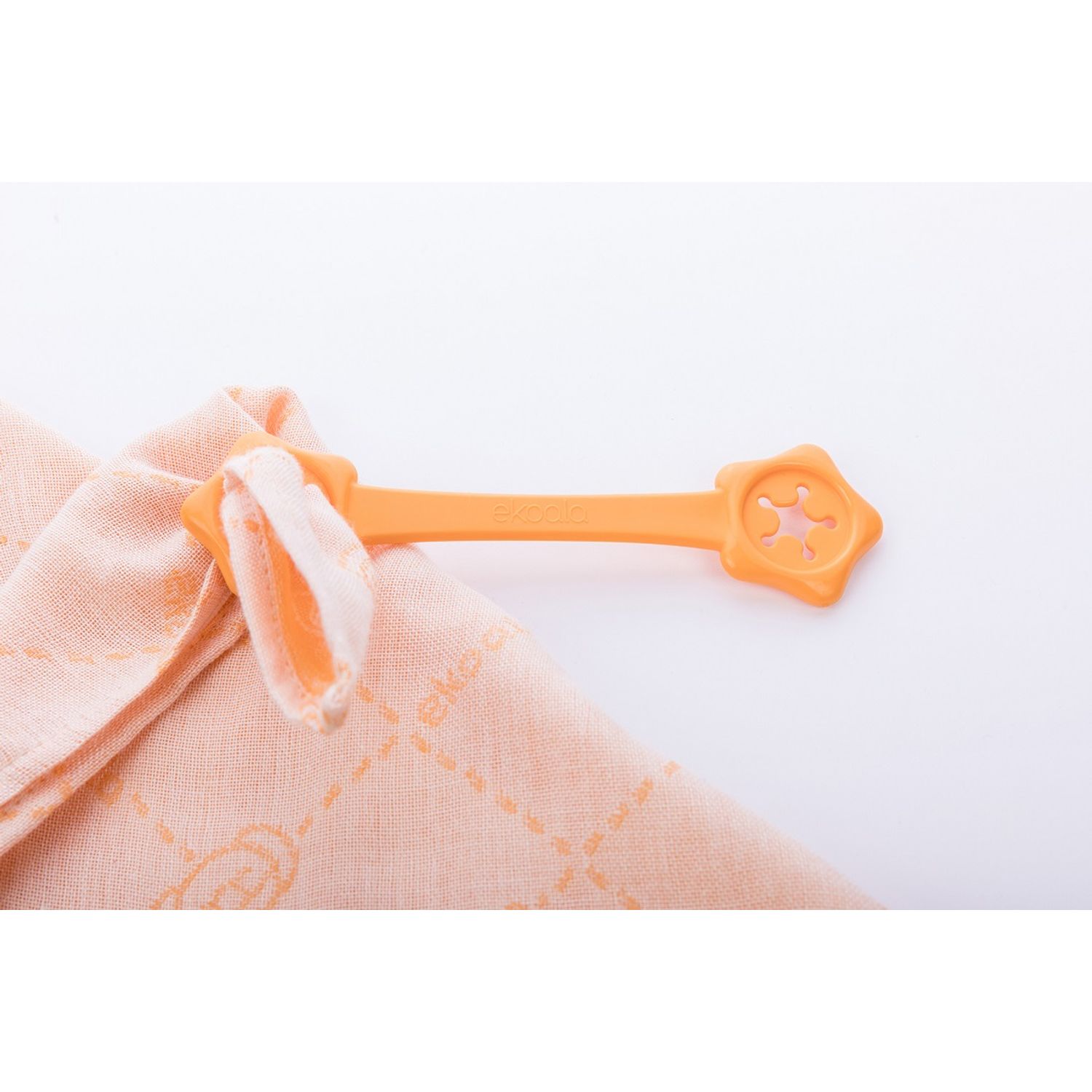 Set Swaddle si suport de prindere baveta, eKoala, Orange fotografia produsului View 5 L