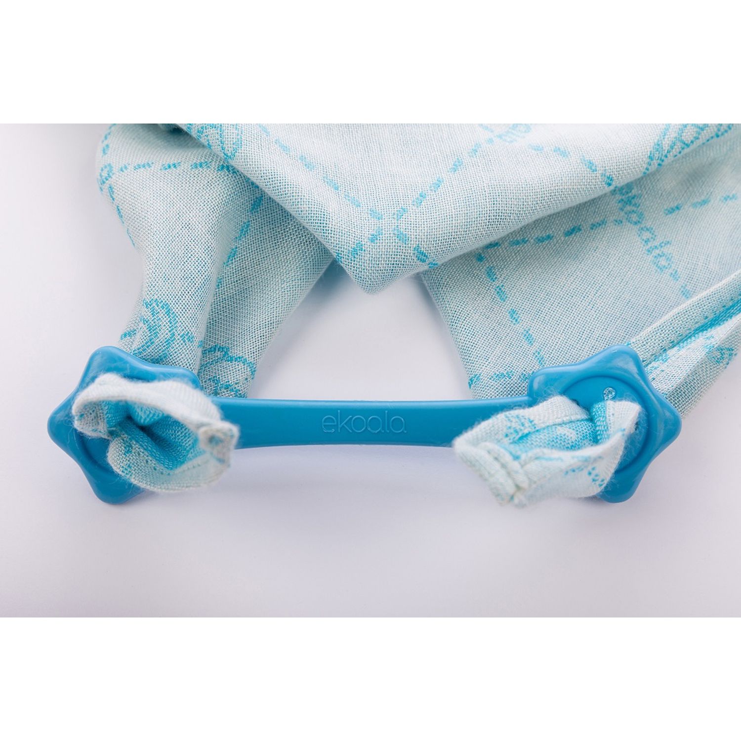 Set Swaddle si suport de prindere baveta, eKoala, Blue fotografia produsului View 5 L