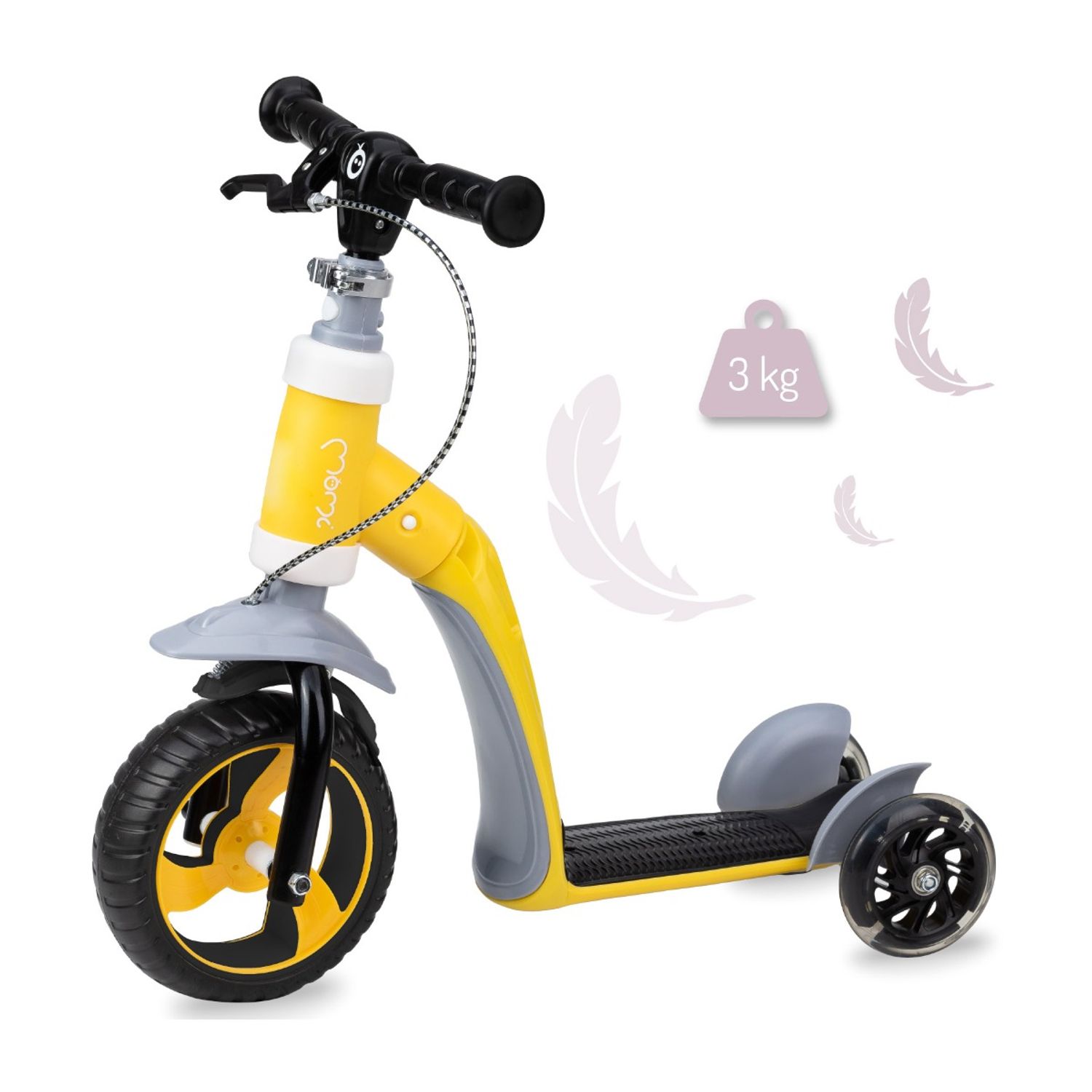 Trotineta transformabila 2 in 1 MoMi ELIOS Yellow fotografia produsului View 6 L