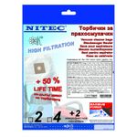 Set 4 saci de gunoi si 2 microfiltre Nitec T809, Alb/Gri fotografia produsului
