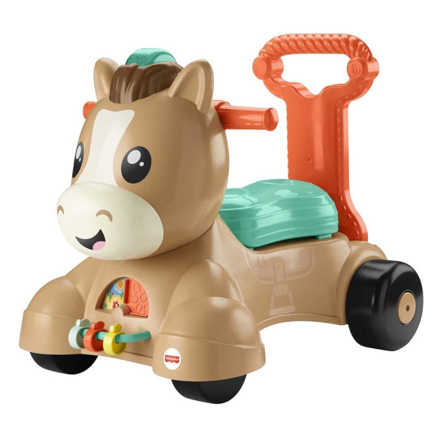 Premergator muzical Fisher-Price Walk Bounce & Ride Pony, Pana la 19 kg, Multicolor fotografia produsului