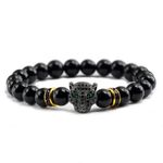 Bratara unisex leopard, BT149, Negru fotografia produsului