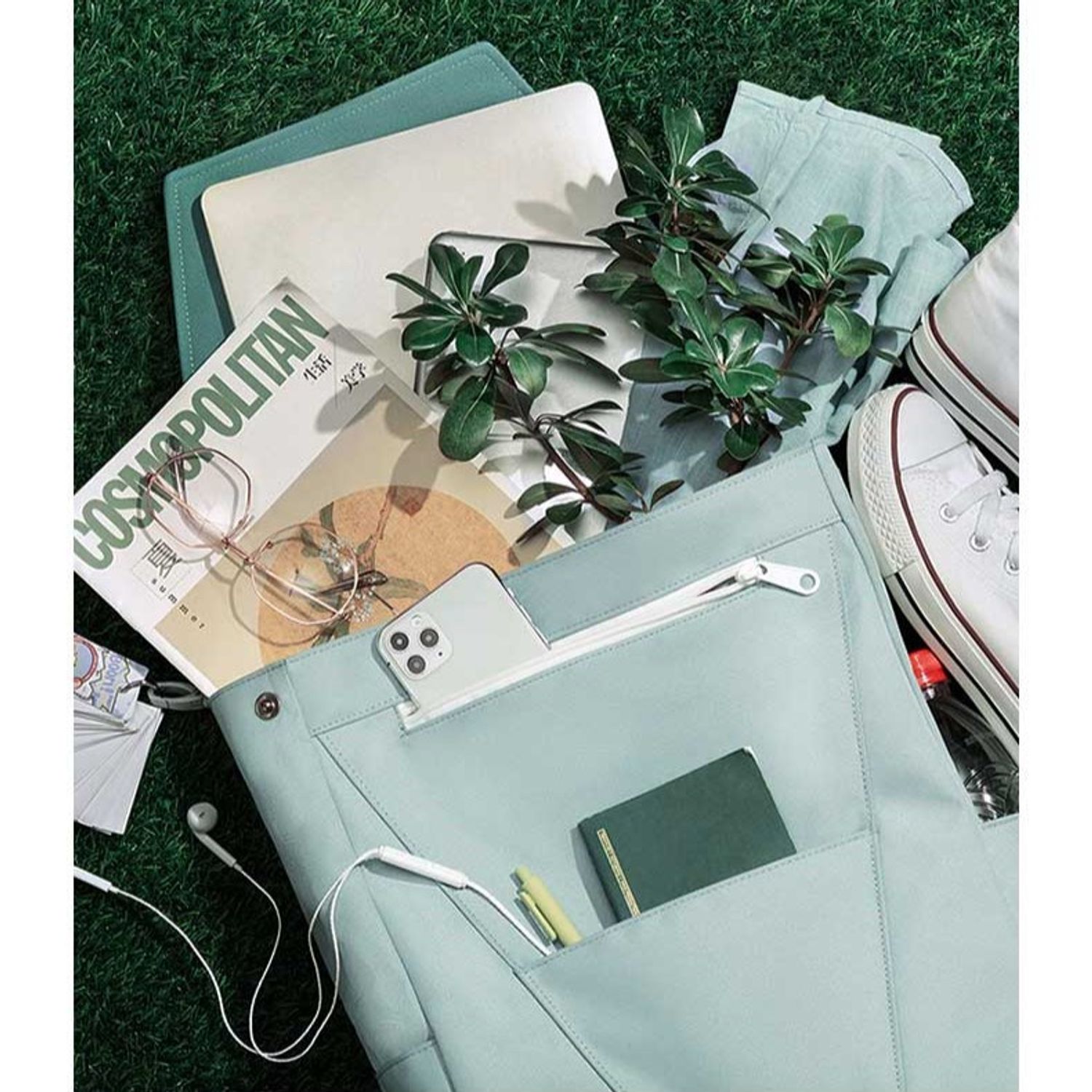 Rucsac unisex, Delaney GT2373, Verde deschis fotografia produsului View 2 L