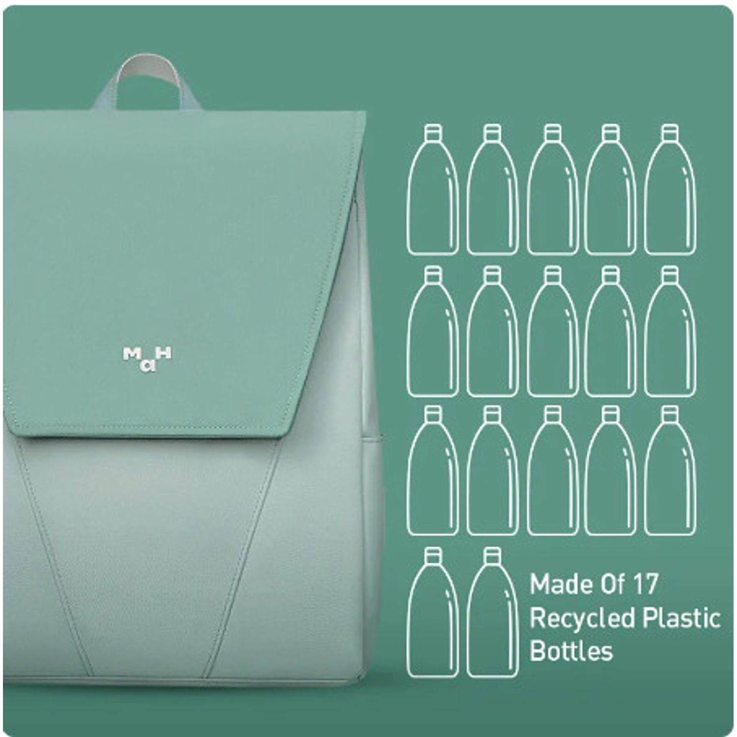 Rucsac unisex, Delaney GT2373, Verde deschis fotografia produsului View 8 L