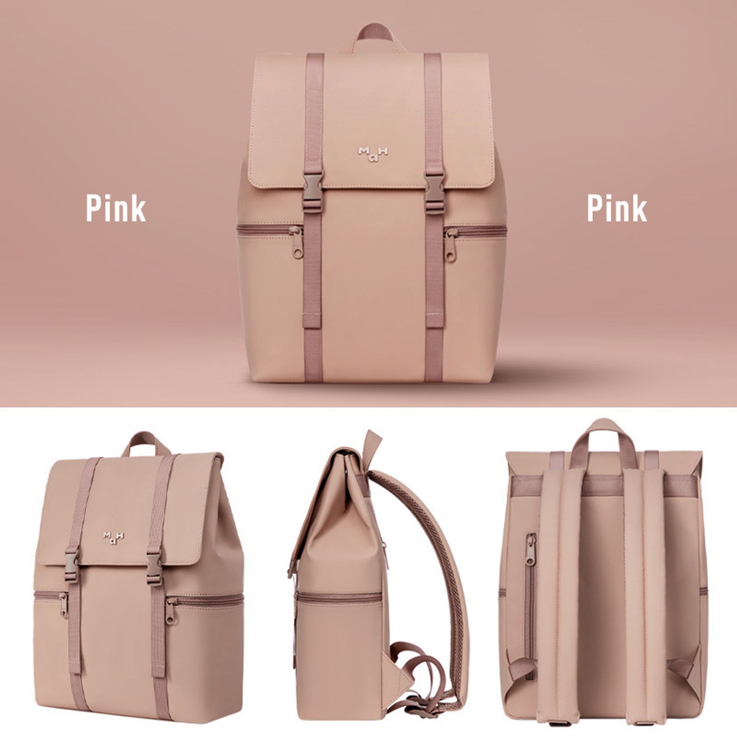 Rucsac unisex, Blaine GT2367, Roz fotografia produsului