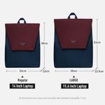 Rucsac unisex, Vivian GT2358, Alb/Albastru fotografia produsului