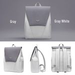 Rucsac unisex, Vivian GT2357, Alb/Gri fotografia produsului View 6 S