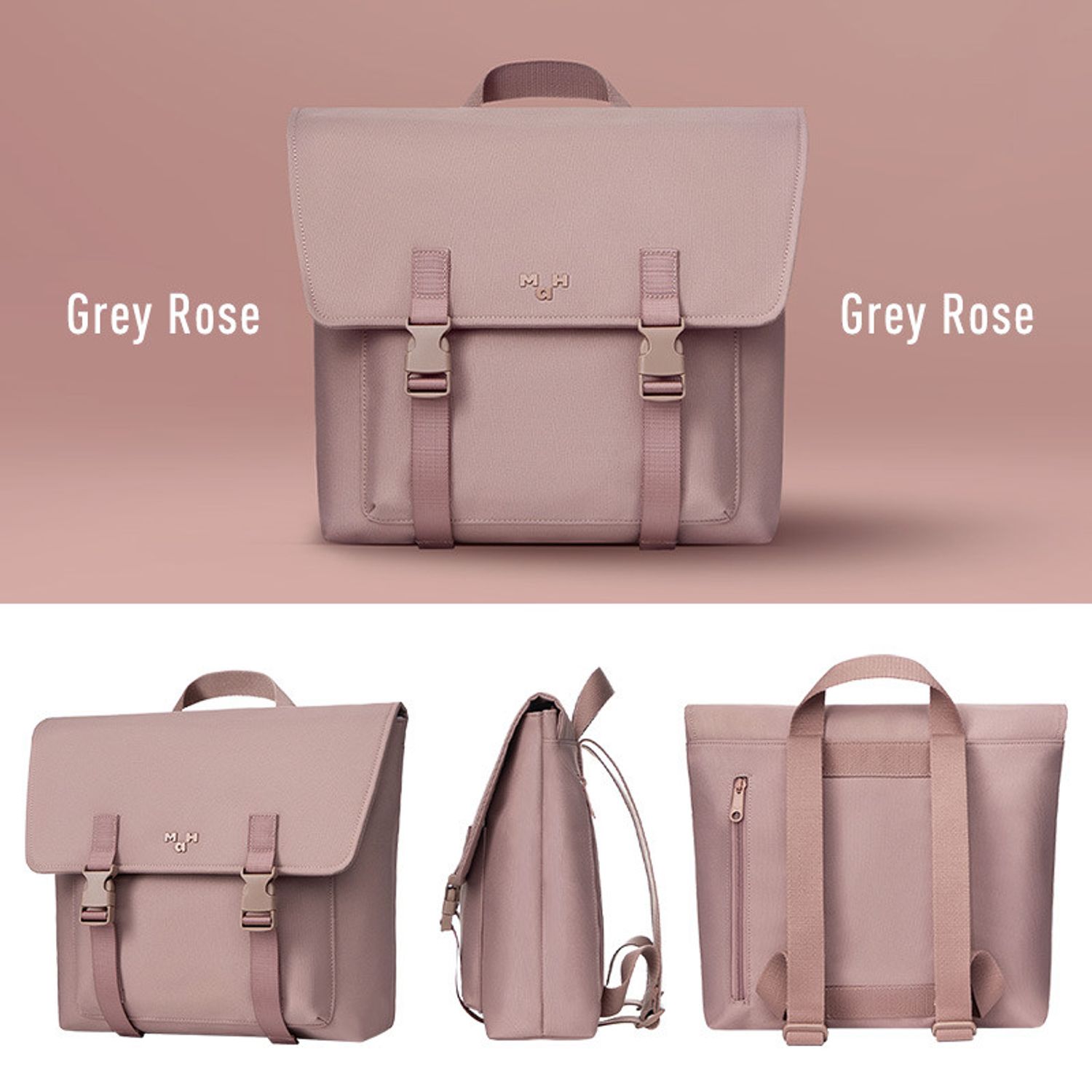 Rucsac unisex, Uzoma GT2349, Roz fotografia produsului View 8 L