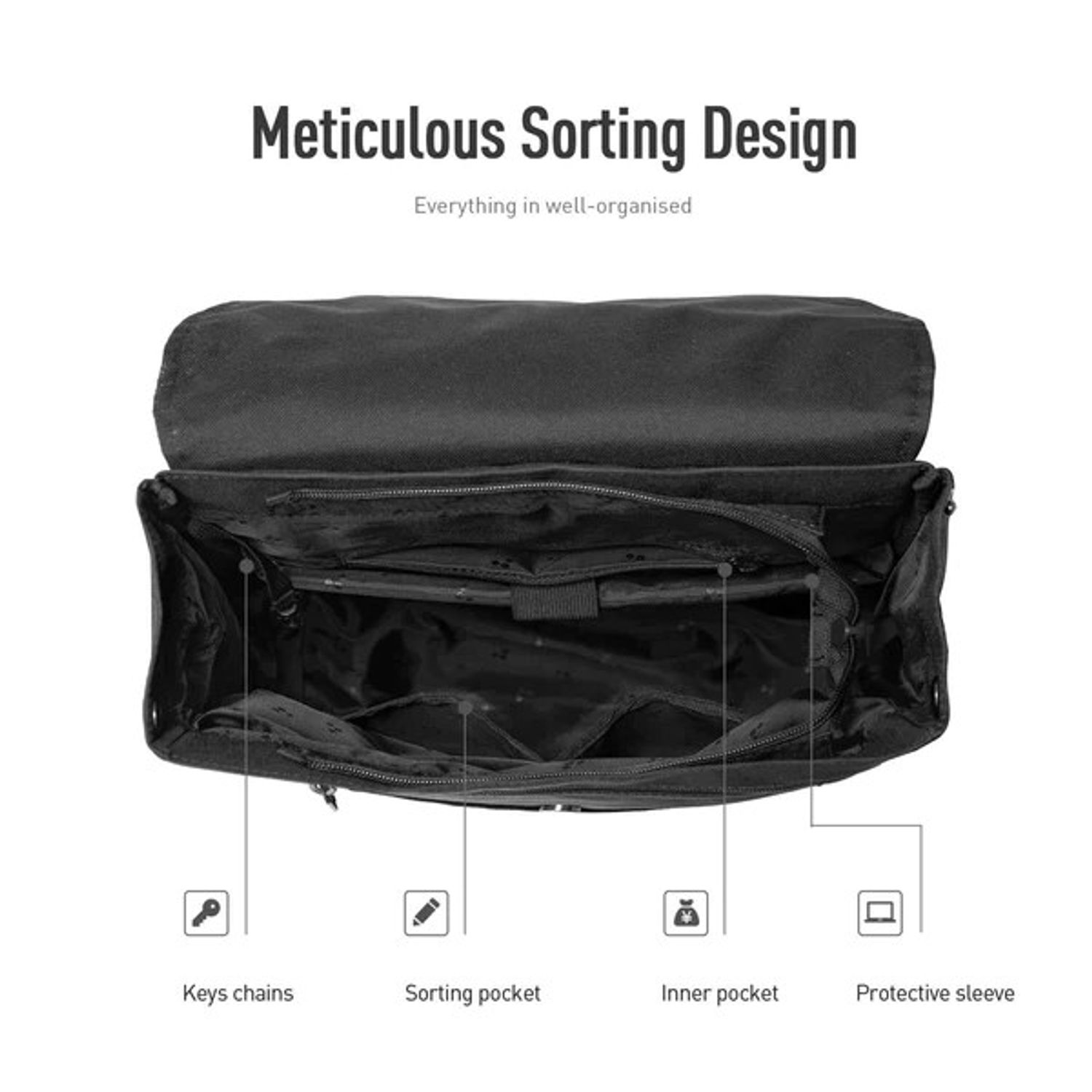 Rucsac unisex, Harper GT2346, Negru fotografia produsului View 3 L