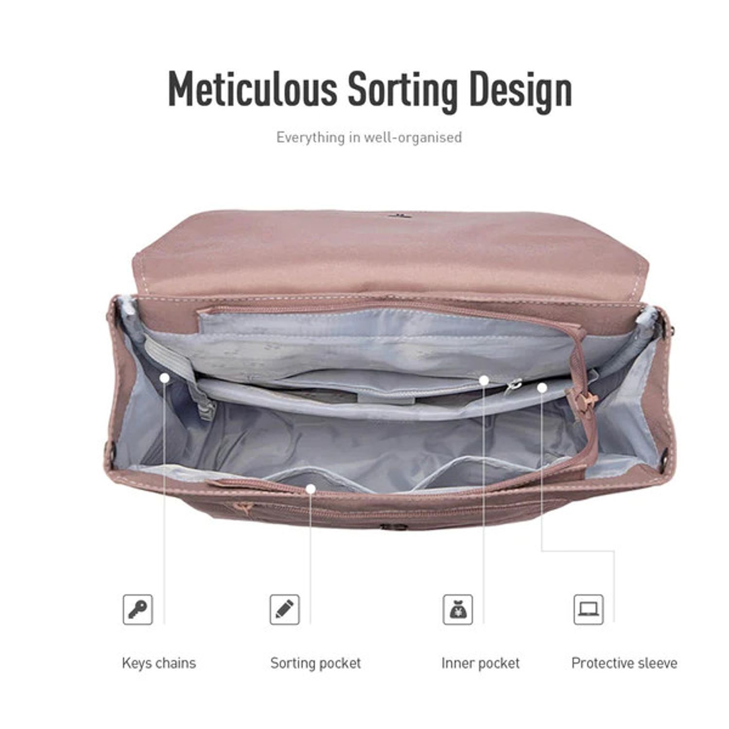 Rucsac unisex, Harper GT2337, Roz fotografia produsului View 4 L