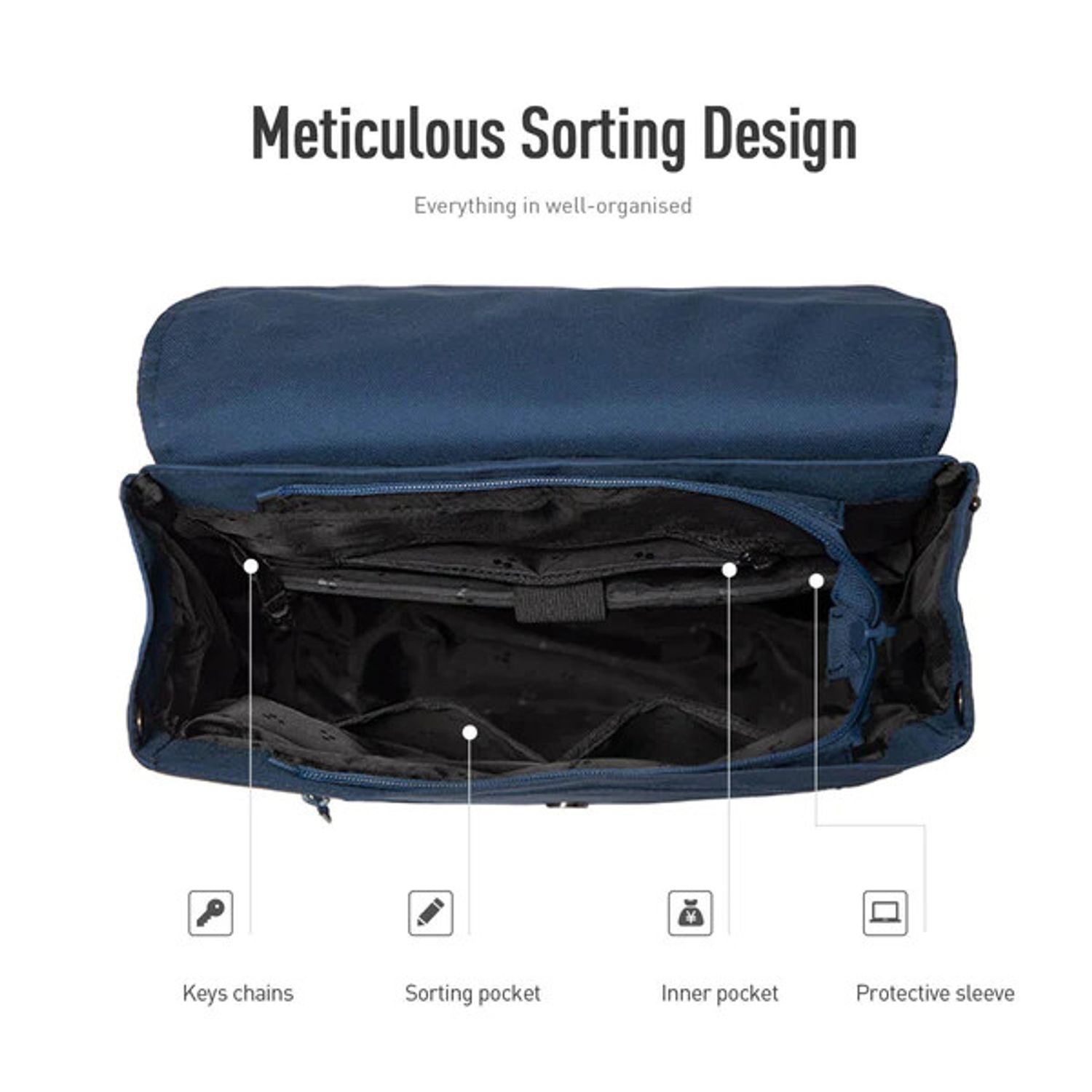 Rucsac unisex, Harper GT2335, Albastru fotografia produsului View 3 L