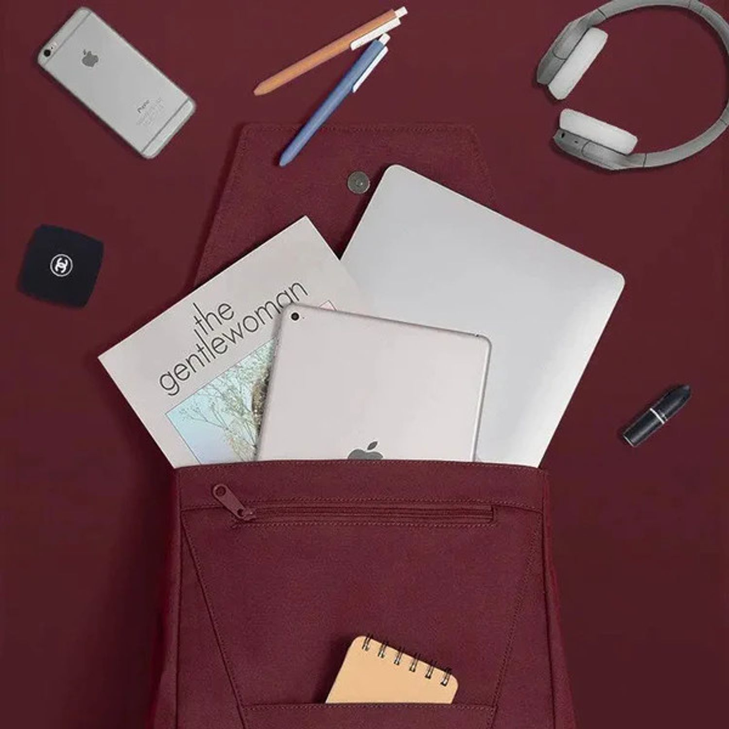 Rucsac unisex, Harper GT2336, Bordo fotografia produsului View 4 L