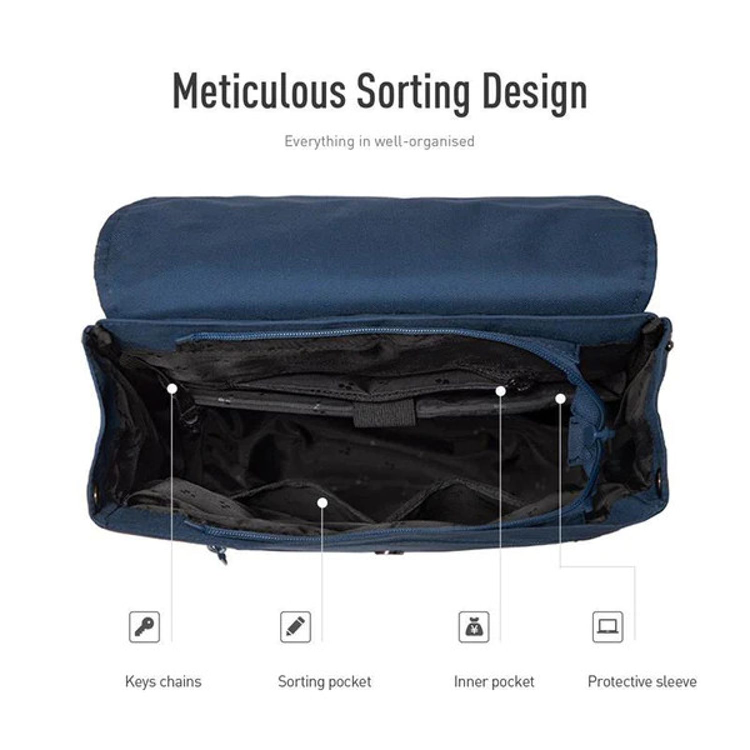 Rucsac unisex, Camille GT2331, Albastru fotografia produsului View 3 L