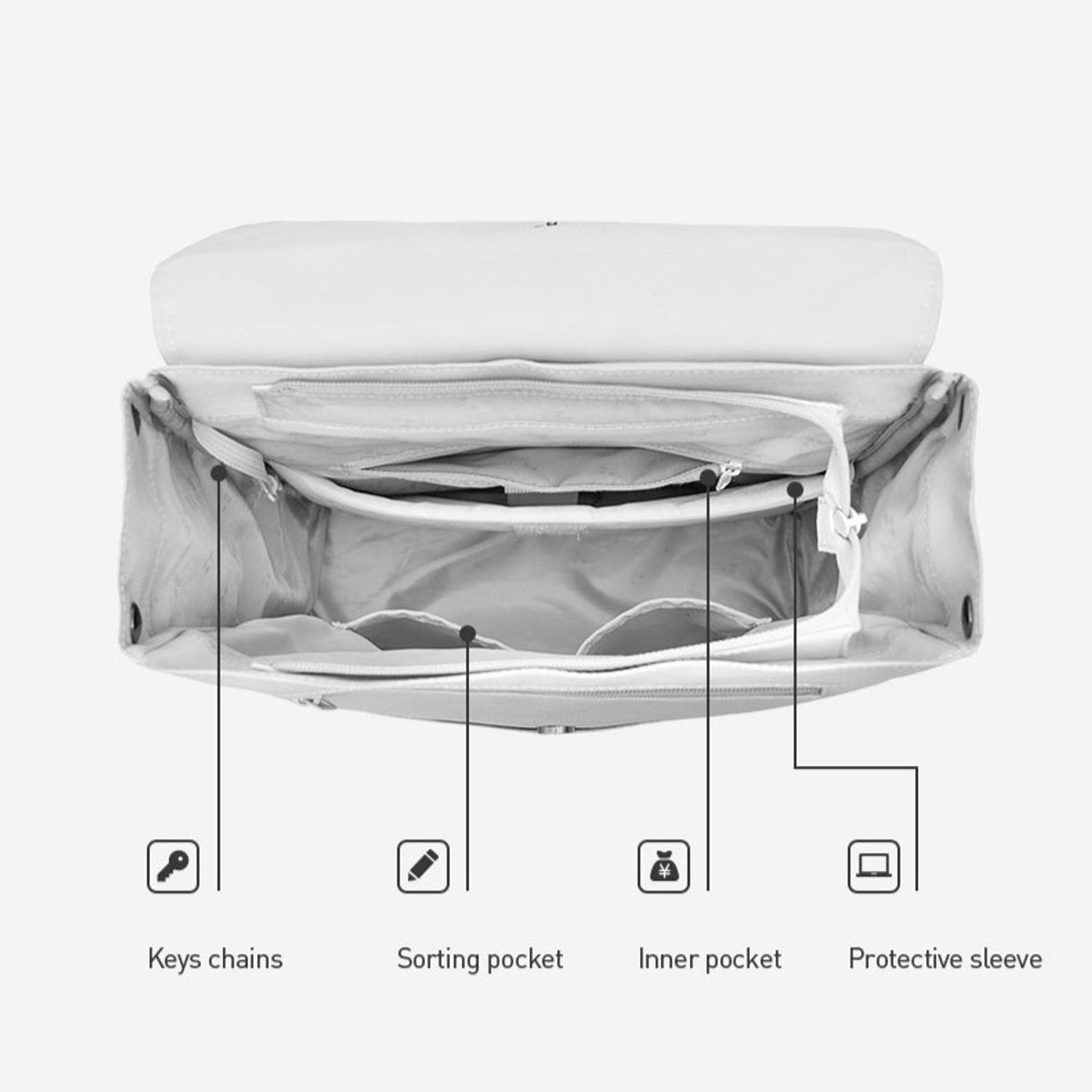 Rucsac unisex, Harper GT2334, Gri fotografia produsului View 4 L