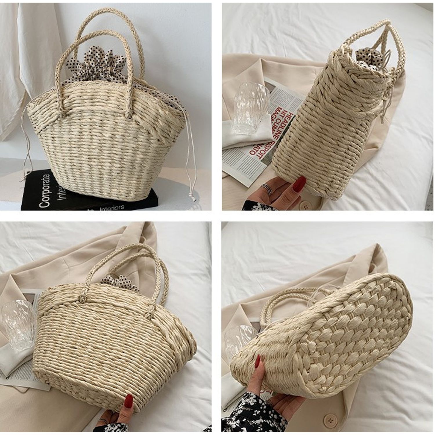 Geanta de dama, Alaina GT2221, Crem fotografia produsului View 9 L