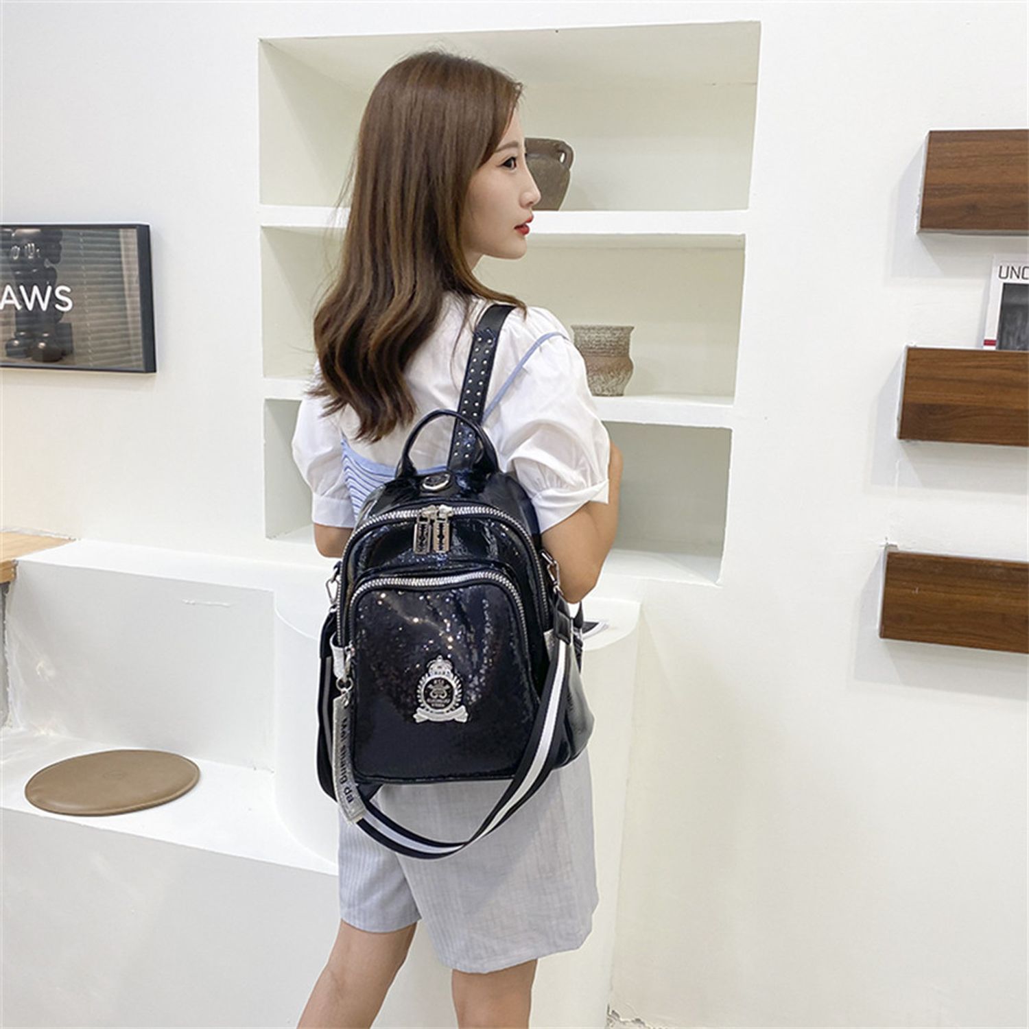 Rucsac dama Aimee GT2213, Negru fotografia produsului View 2 L