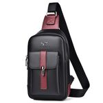 Geanta pentru barbati Apolo GT2214, Negru/Rosu fotografia produsului