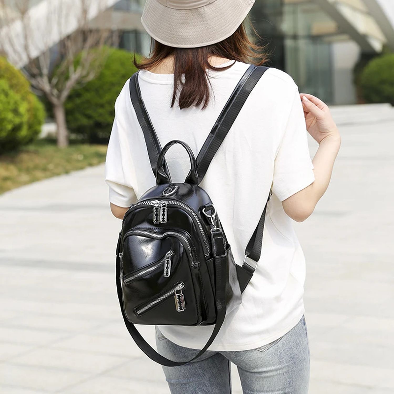 Rucsac dama Aisha GT2216, Negru fotografia produsului