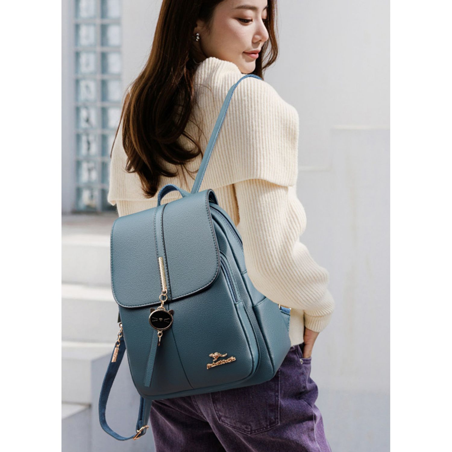 Rucsac dama Adelaide GT2198, Albastru fotografia produsului View 4 L