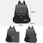 Rucsac dama Adelaide GT2199, Bordo fotografia produsului View 6 S