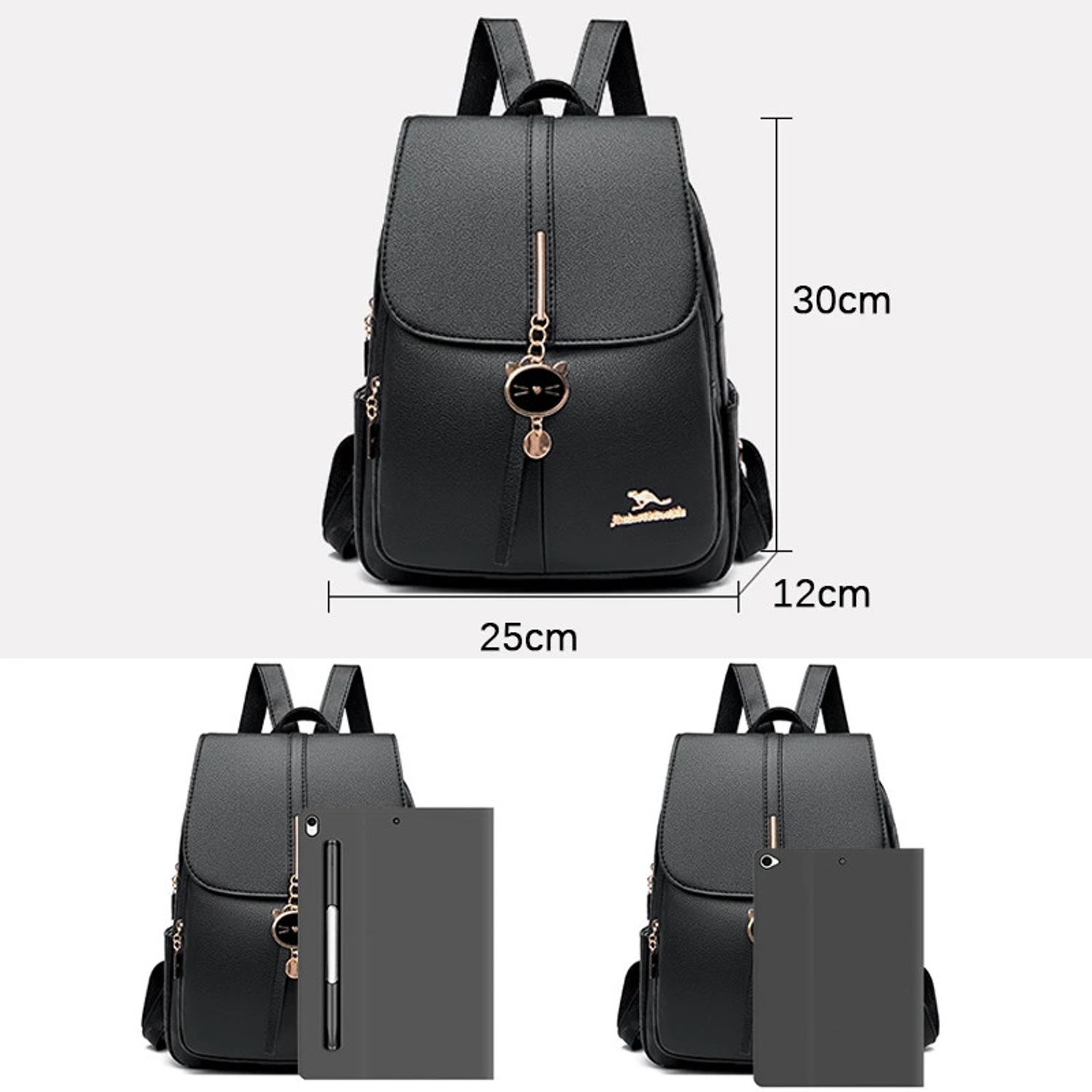 Rucsac dama Adelaide GT2199, Bordo fotografia produsului View 6 L