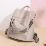 Rucsac dama Agostina GT2202, antifurt, Crem fotografia produsului View 4 S
