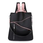 Rucsac dama Agostina GT2201, antifurt, Negru fotografia produsului
