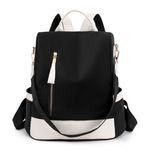 Rucsac dama Carla GT2172, antifurt, Negru/Crem fotografia produsului