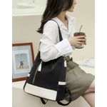 Rucsac dama Carla GT2172, antifurt, Negru/Crem fotografia produsului View 5 S