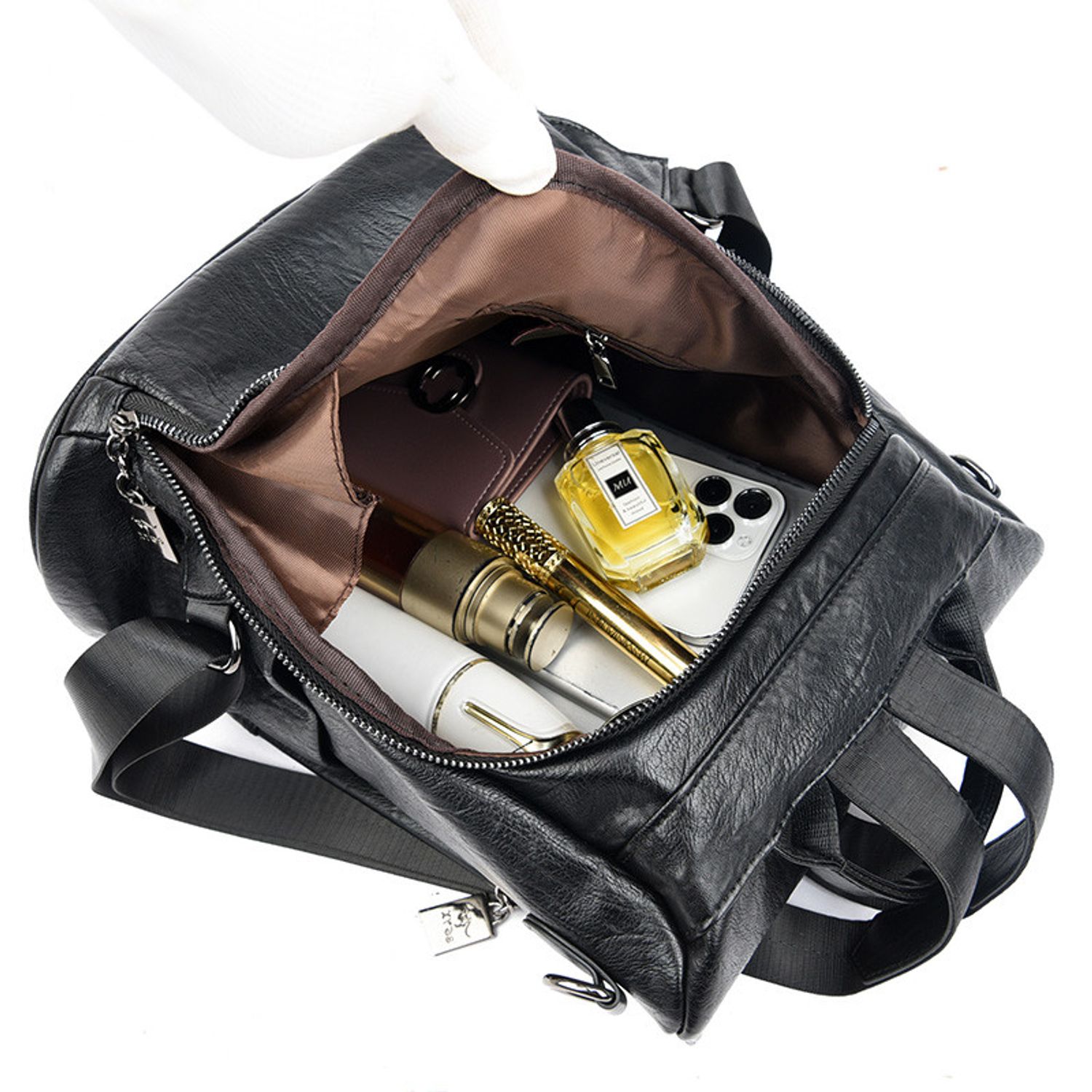 Rucsac dama Carina GT2163, antifurt, Negru fotografia produsului View 6 L