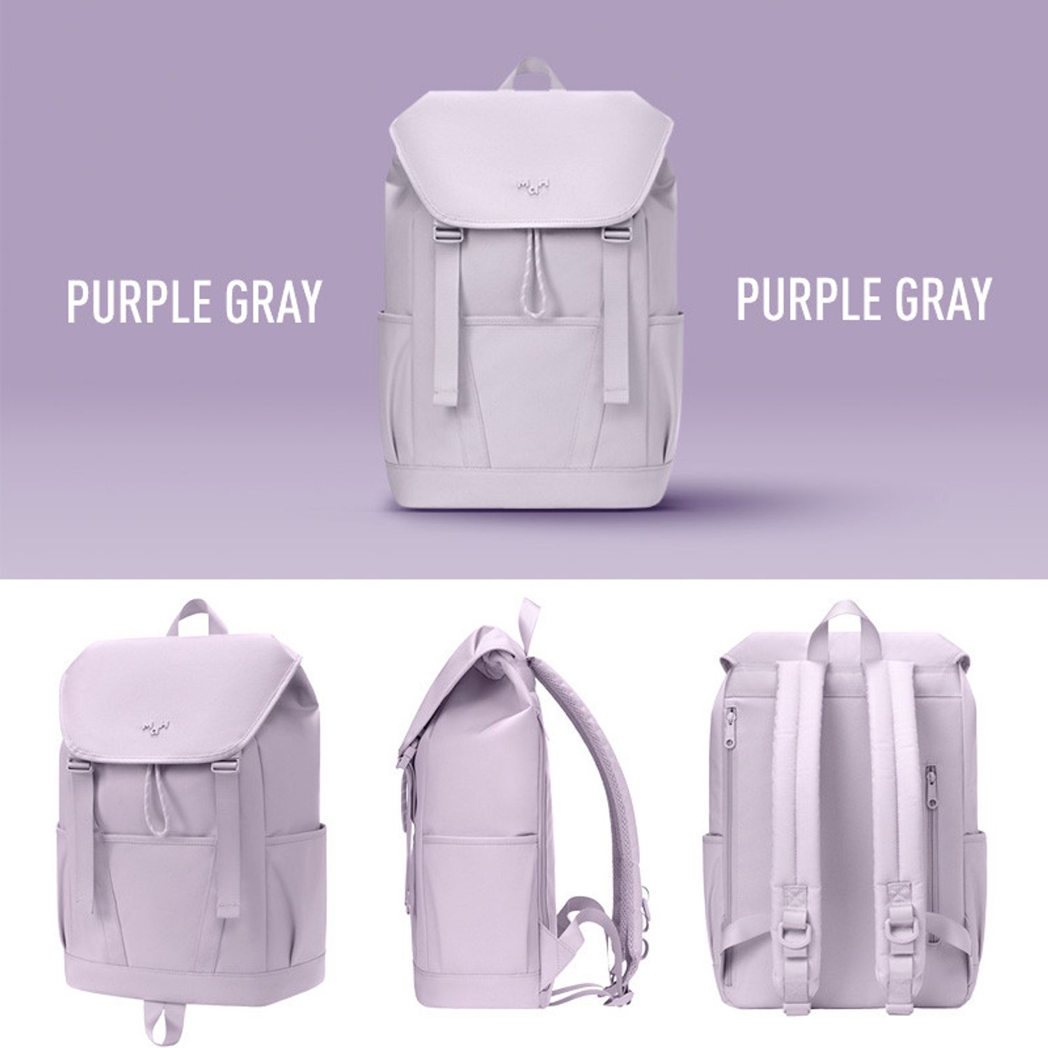 Rucsac unisex, Adeline GT2320, Lila fotografia produsului View 4 L