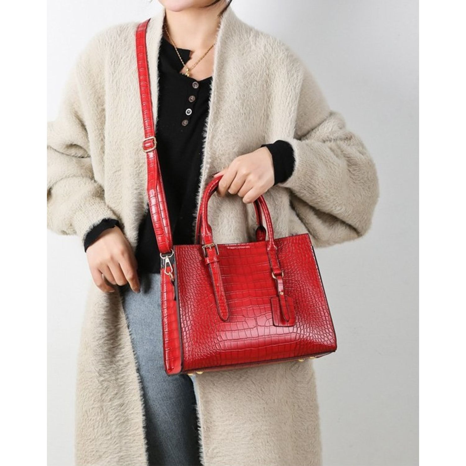 Geanta dama, Dara GT2302, Rosu fotografia produsului View 2 L