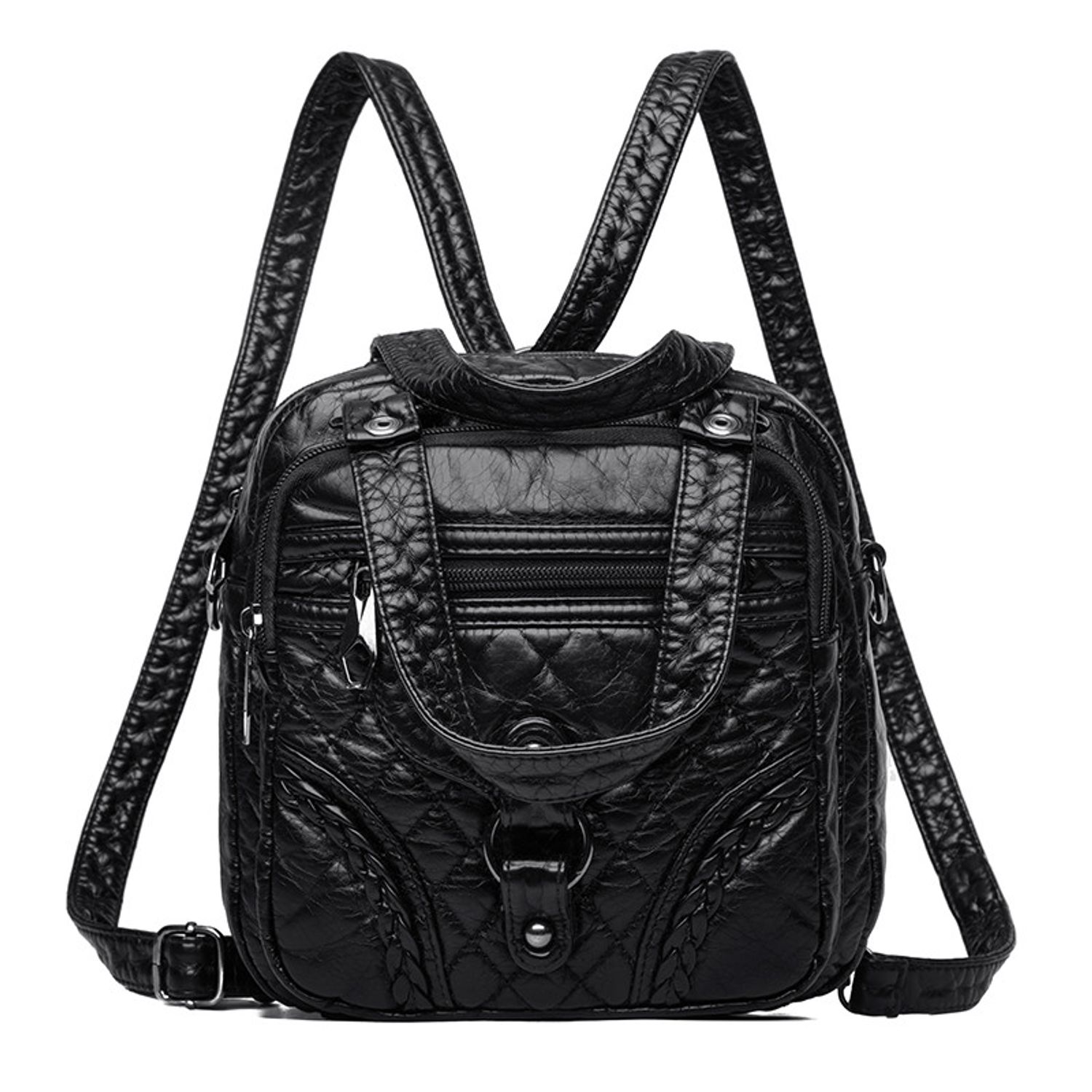 Geanta tip rucsac, Dalila GT2292, Negru fotografia produsului View 4 L