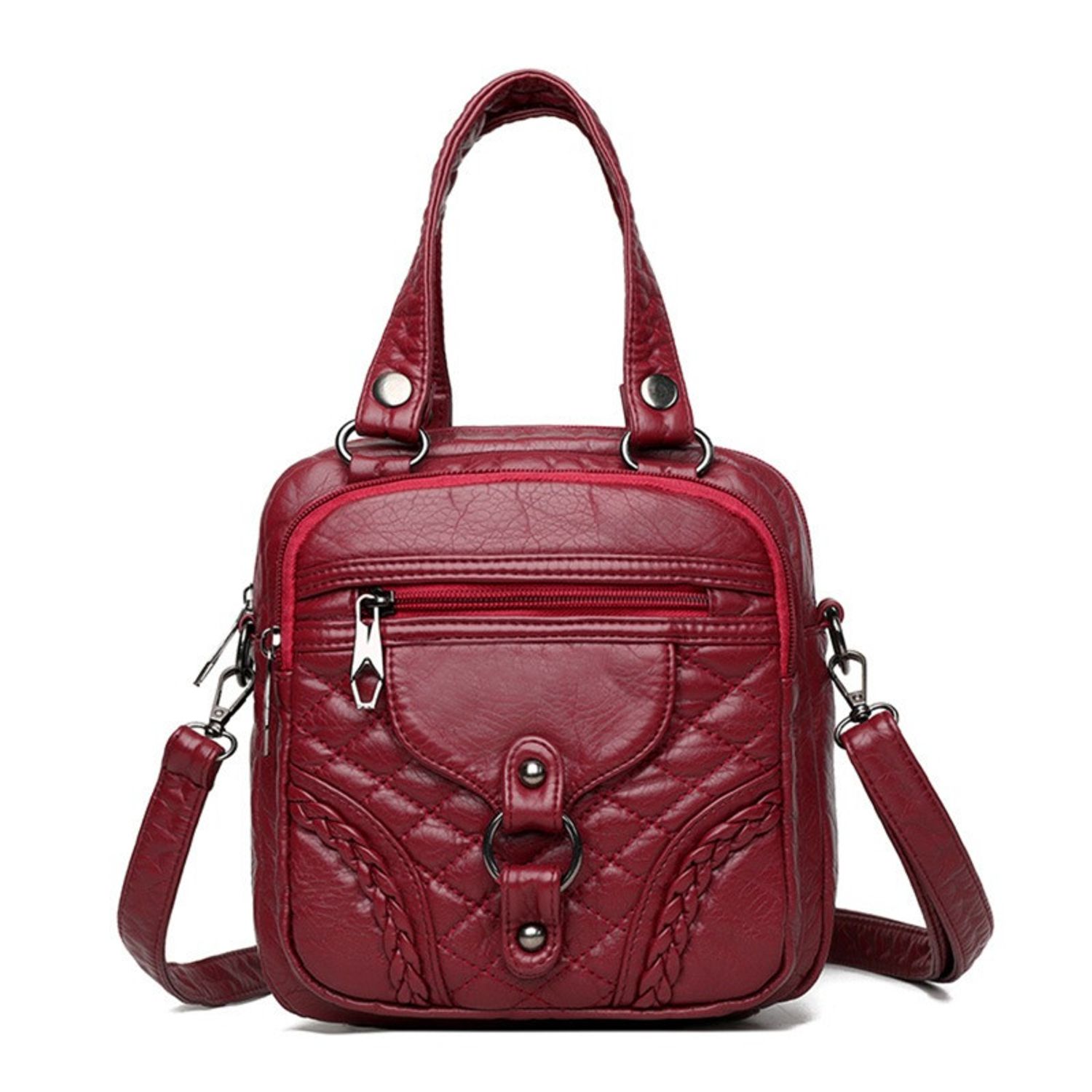 Geanta tip rucsac, Dalila GT2294, Bordo fotografia produsului