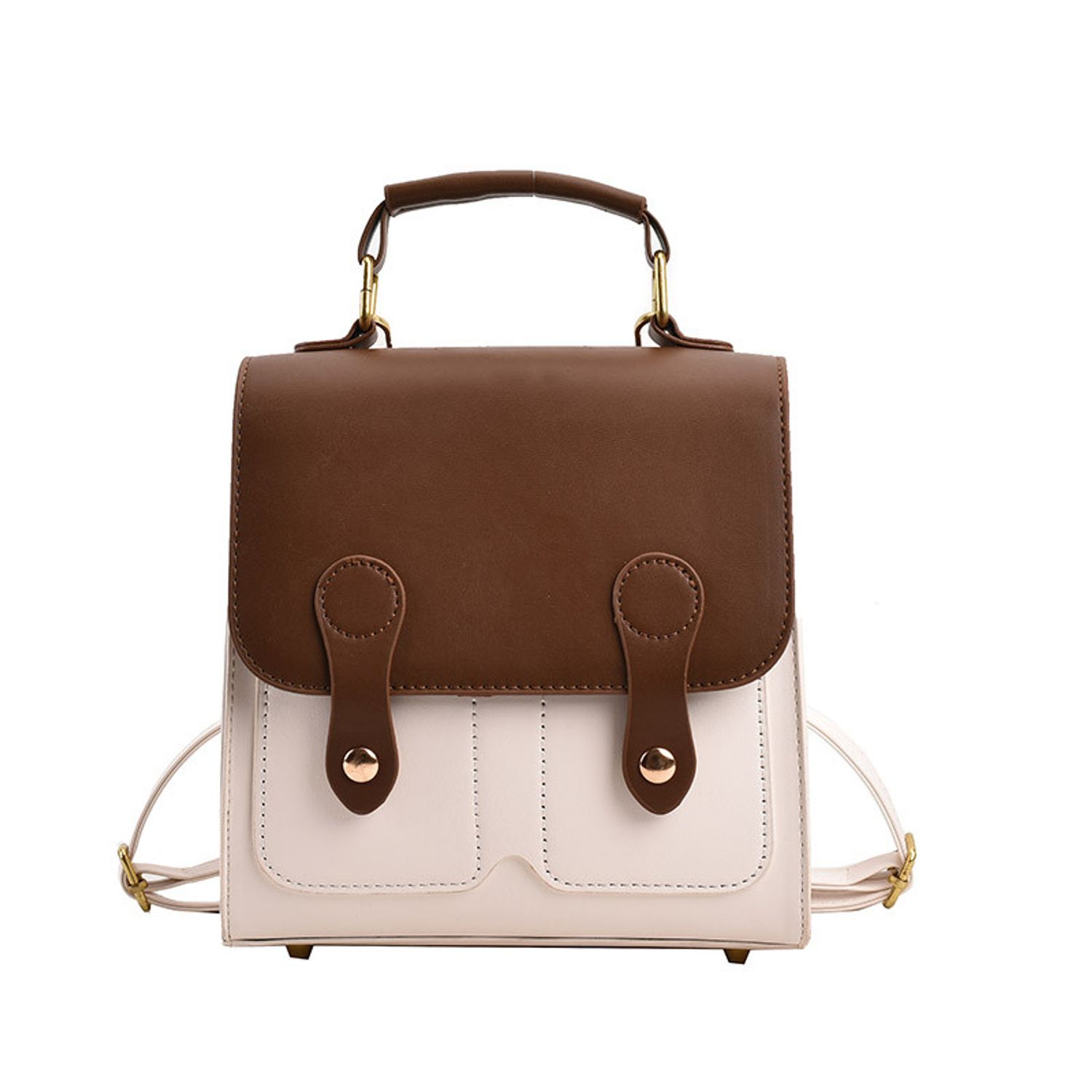 Rucsac dama, Christal GT2283, Alb/Maro fotografia produsului