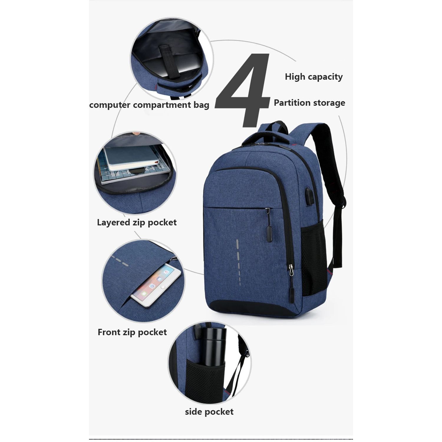 Rucsac pentru barbati, Rafael GT2144, Gri fotografia produsului View 3 L