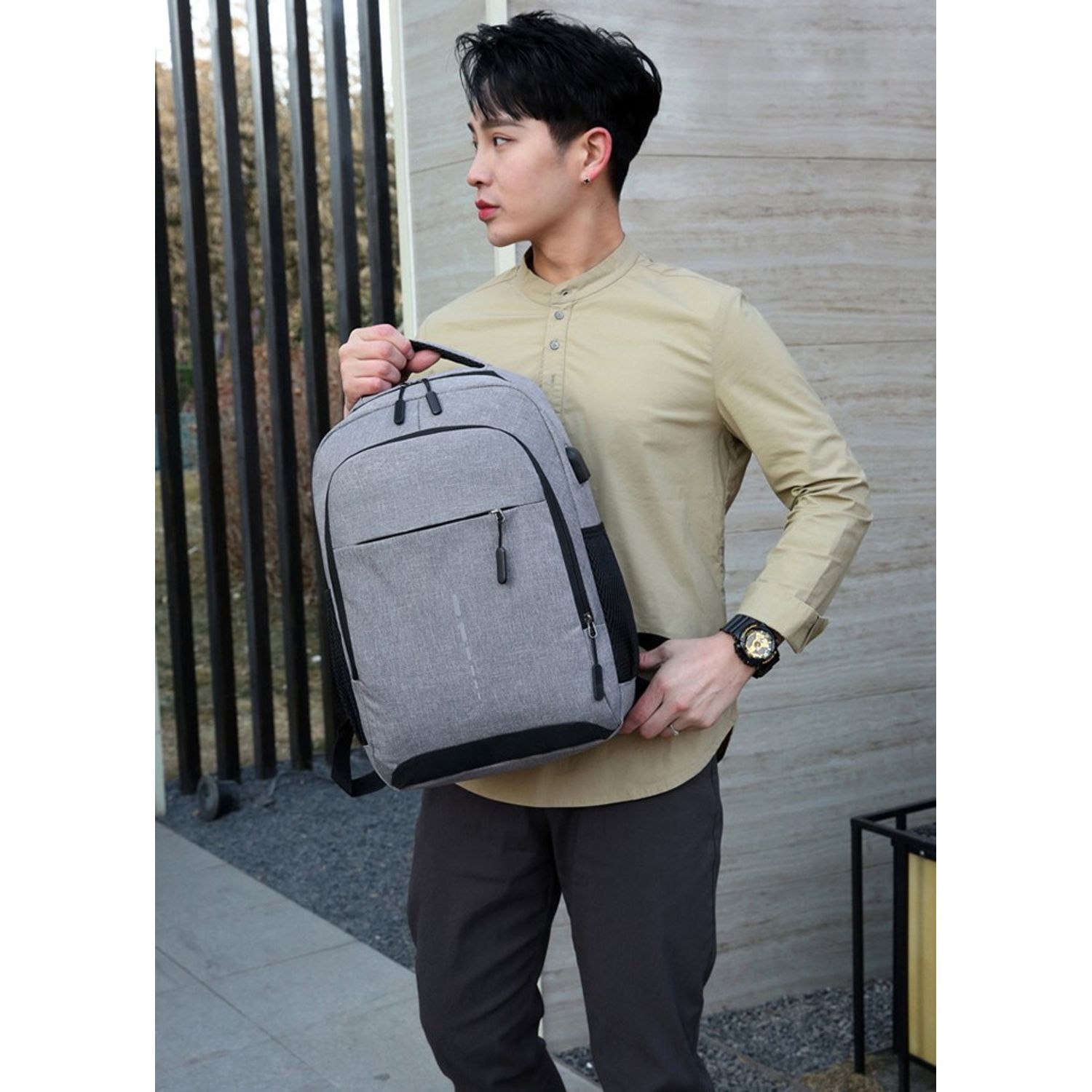 Rucsac pentru barbati, Rafael GT2144, Gri fotografia produsului View 6 L