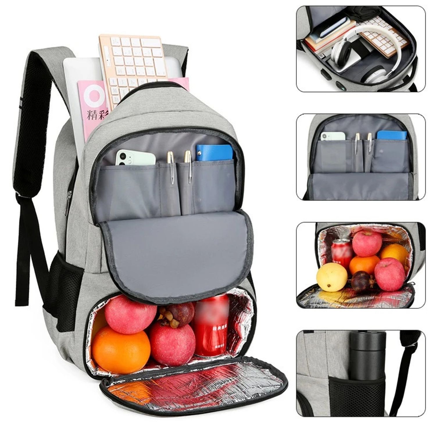 Rucsac pentru barbati, Edmund GT2135, Negru fotografia produsului View 6 L
